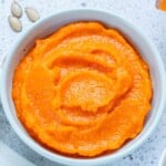 homemade pumpkin puree.