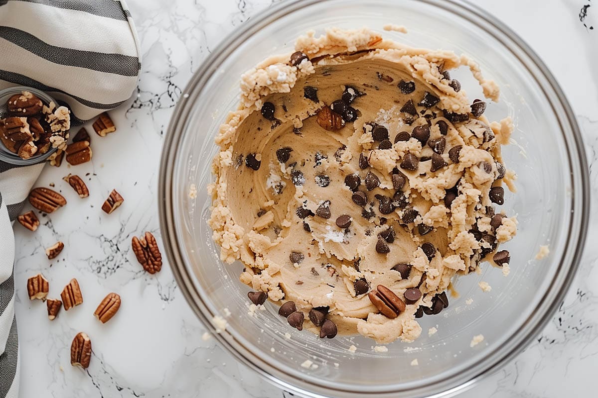 chocolate chip pecan cookie dough.