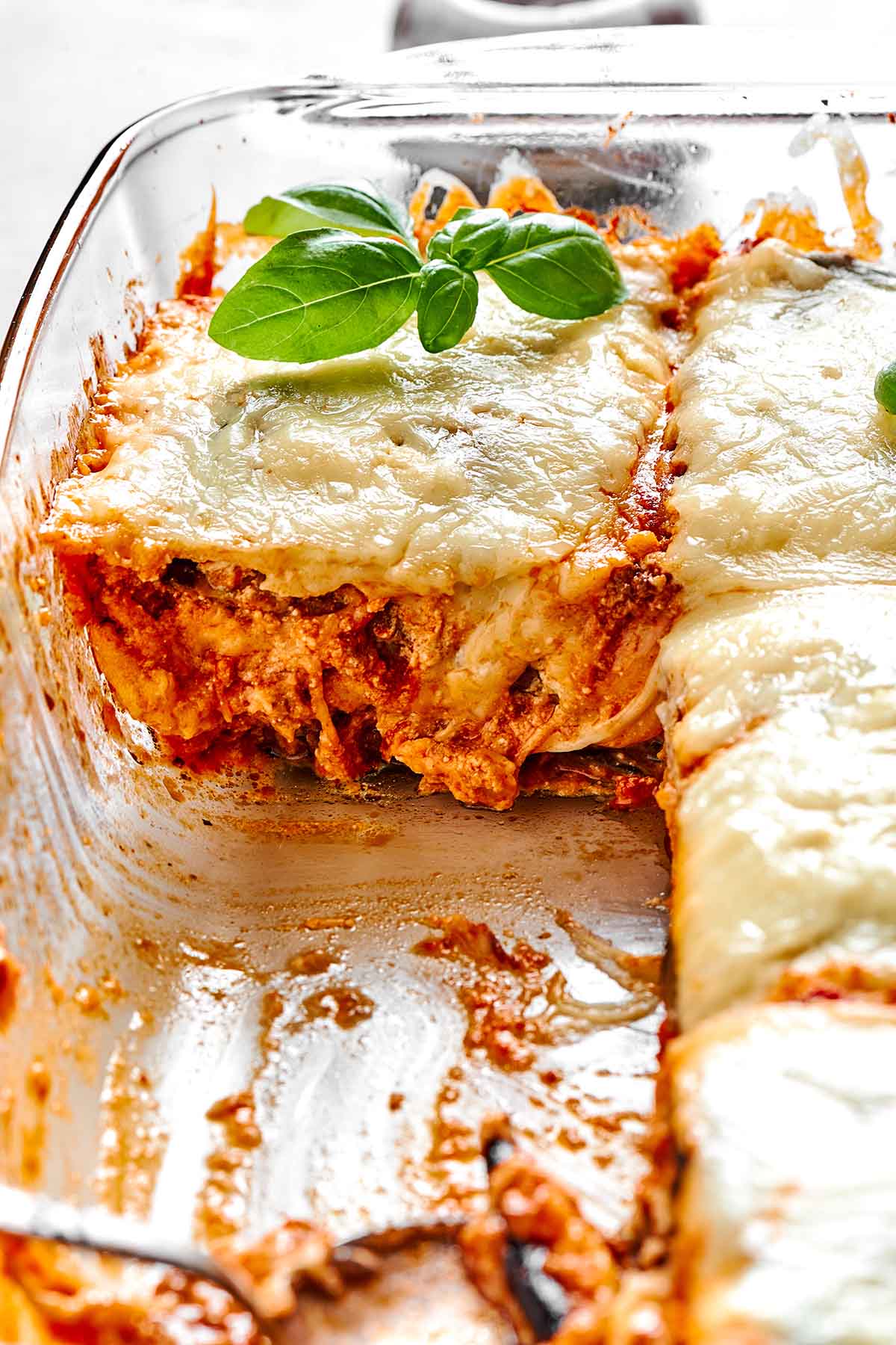 cheesy eggplant lasagna.