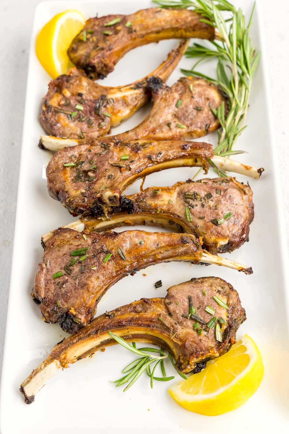 air fried lamb chops.