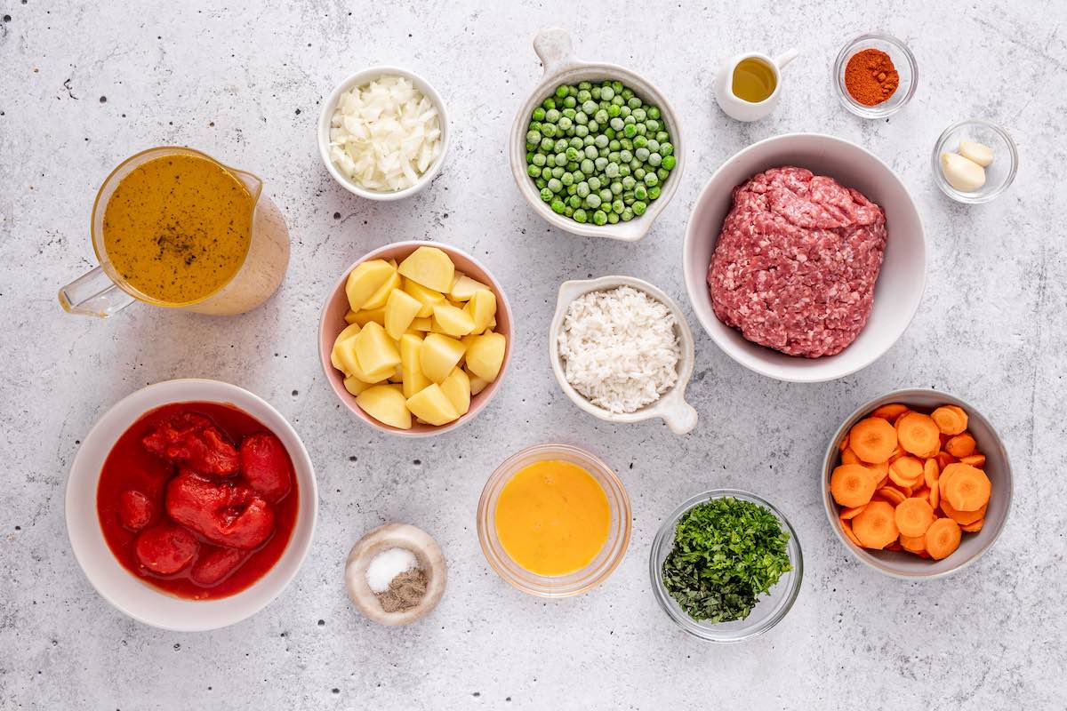 albondigas soup ingredients. 