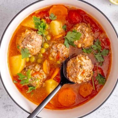 albondigas soup recipe.