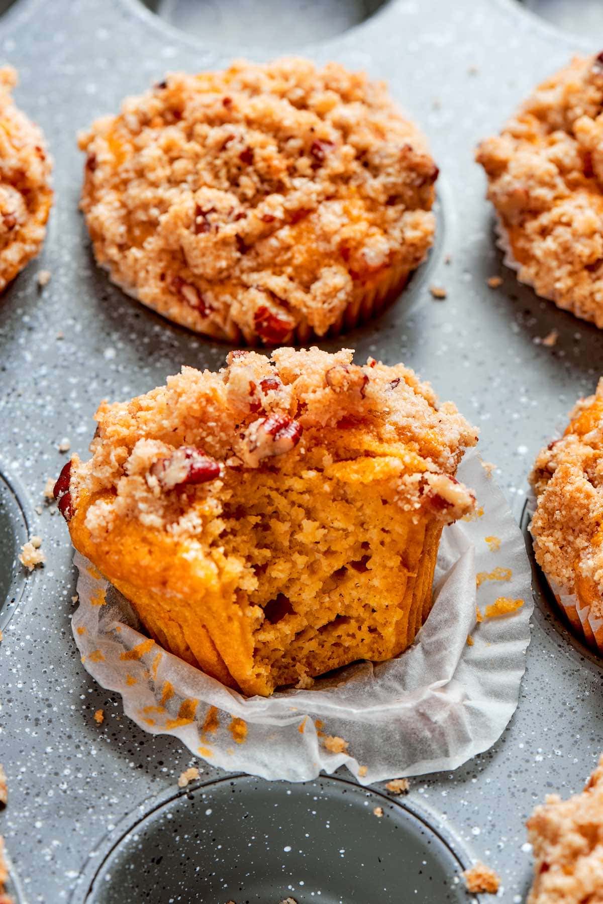 pumpkin muffins with almond flour.