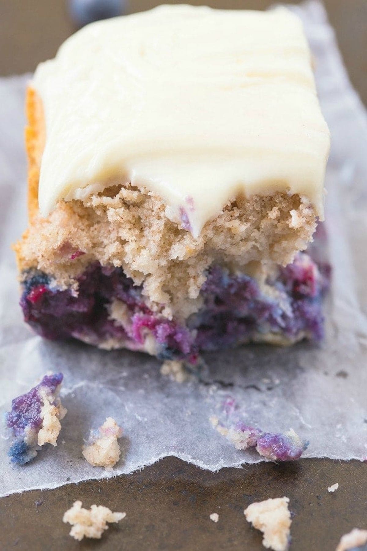 breakfast cake with blueberries.