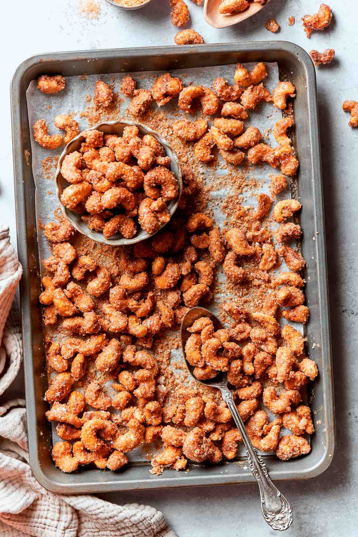 candied cashews.