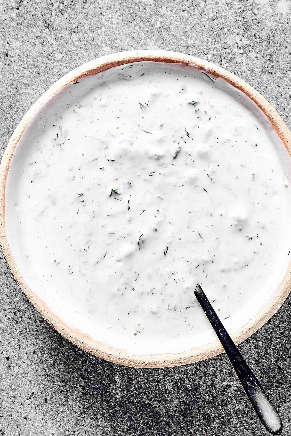 garlic yogurt sauce.