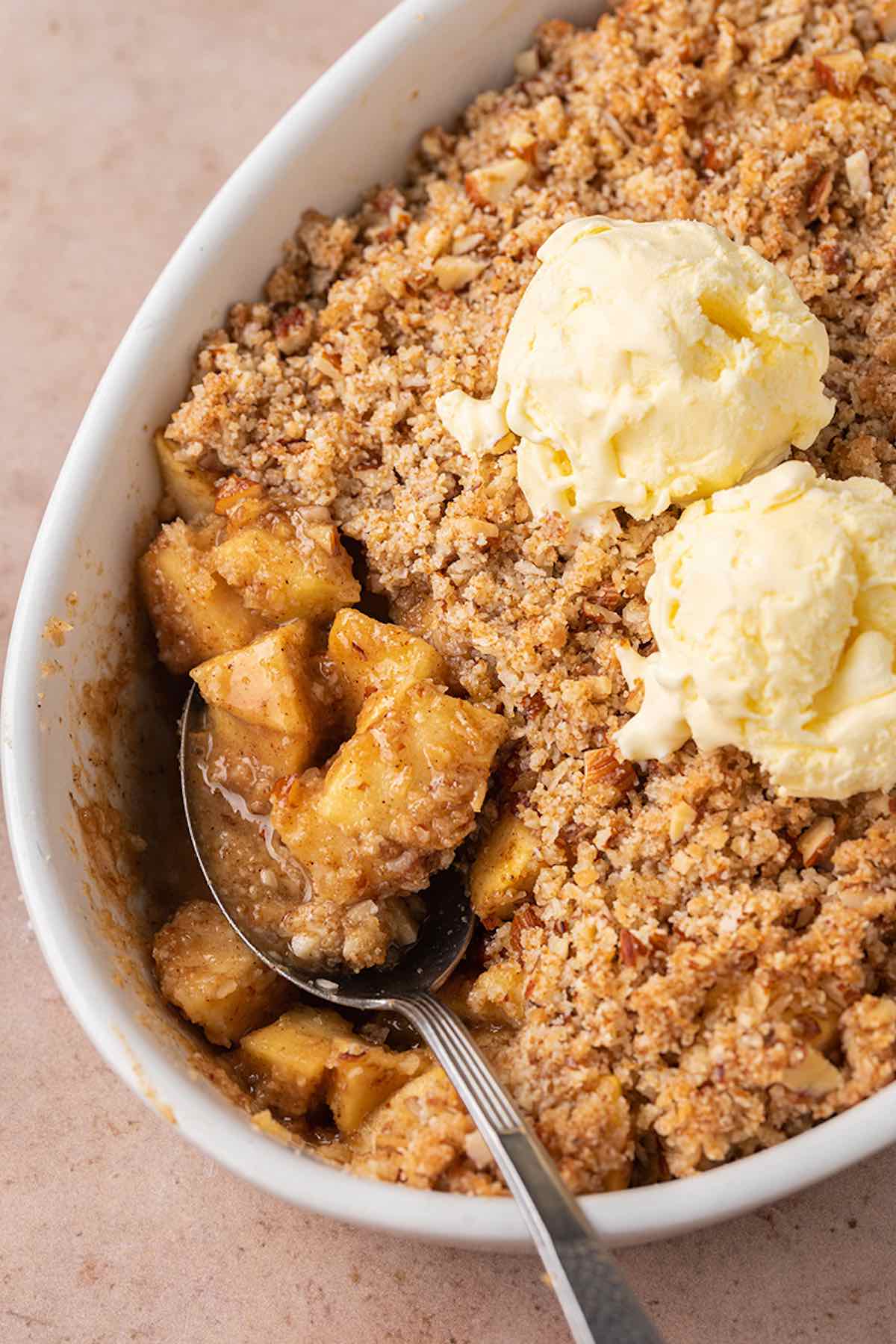 healthy apple crisp.