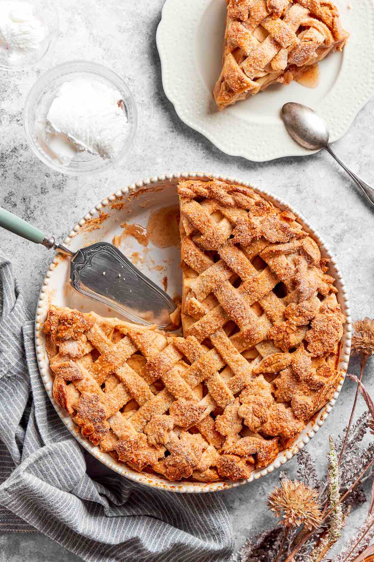 healthy apple pie.