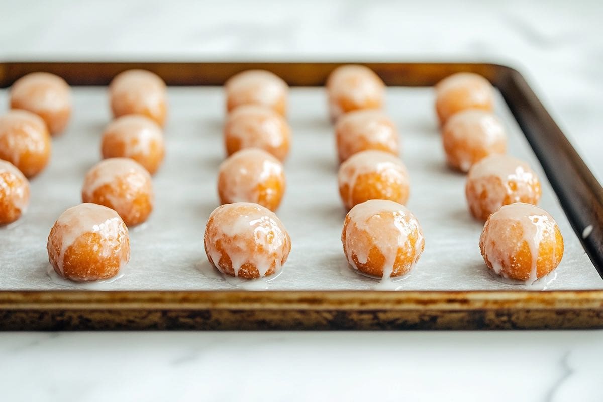 glazed donut holes.