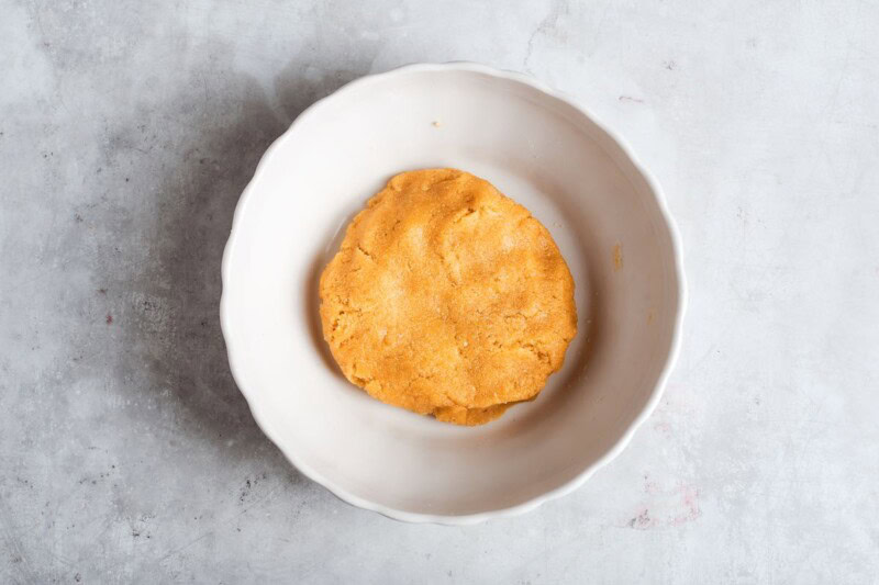 bowl of pie crust dough.