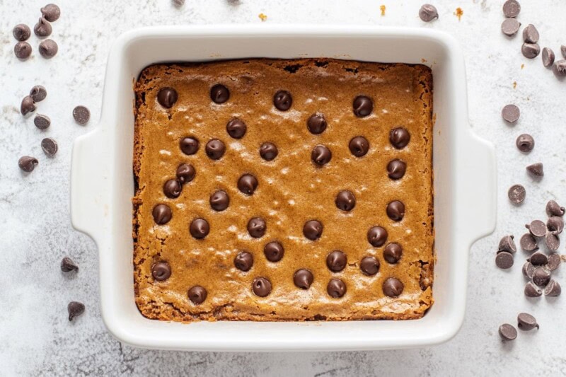 baked pumpkin blondies.