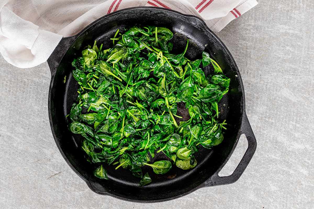 sauteed spinach.