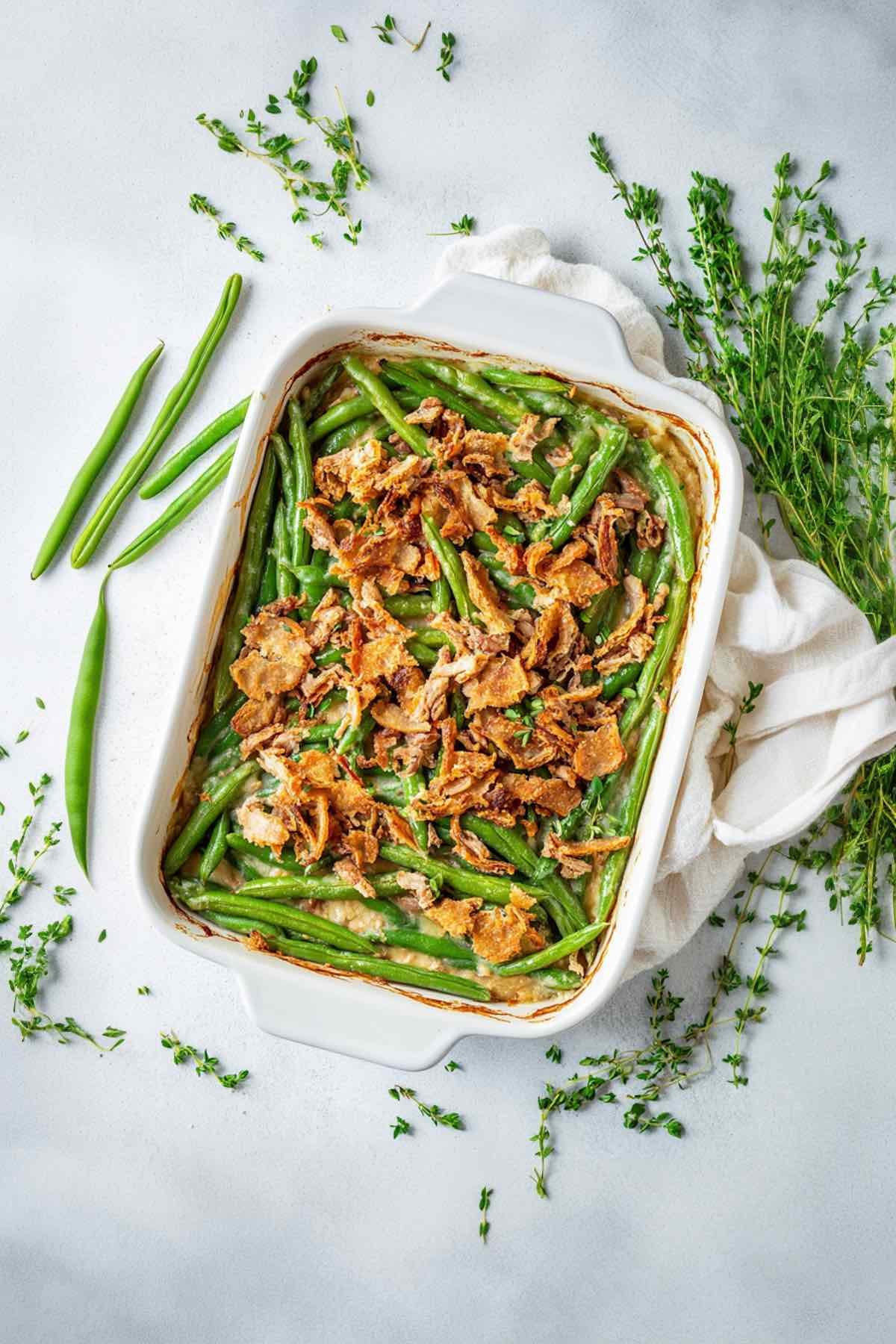 low carb green bean casserole.