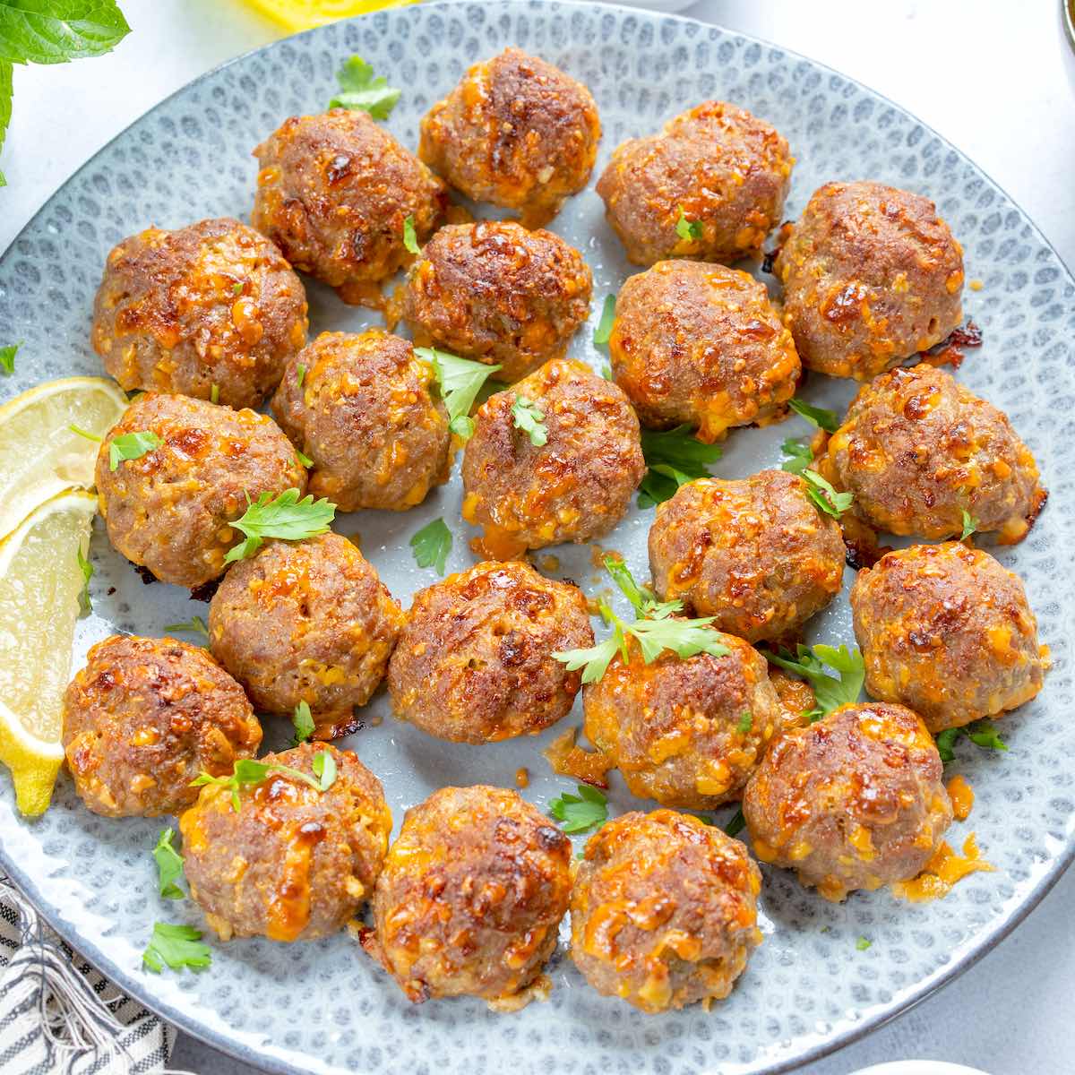 keto sausage balls recipe.