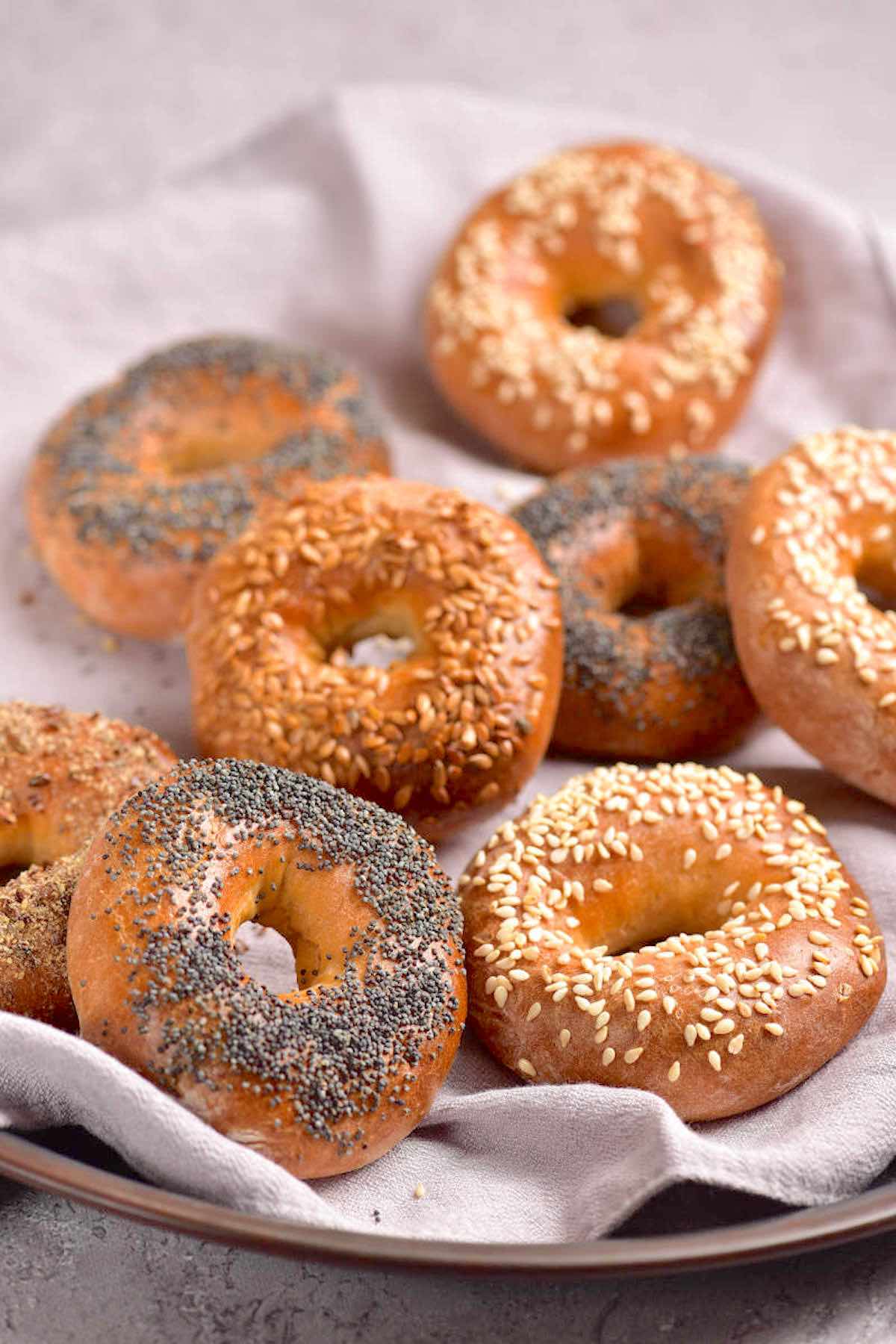 high protein bagels.