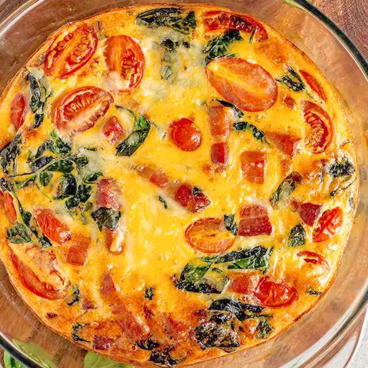 spinach frittata recipe.