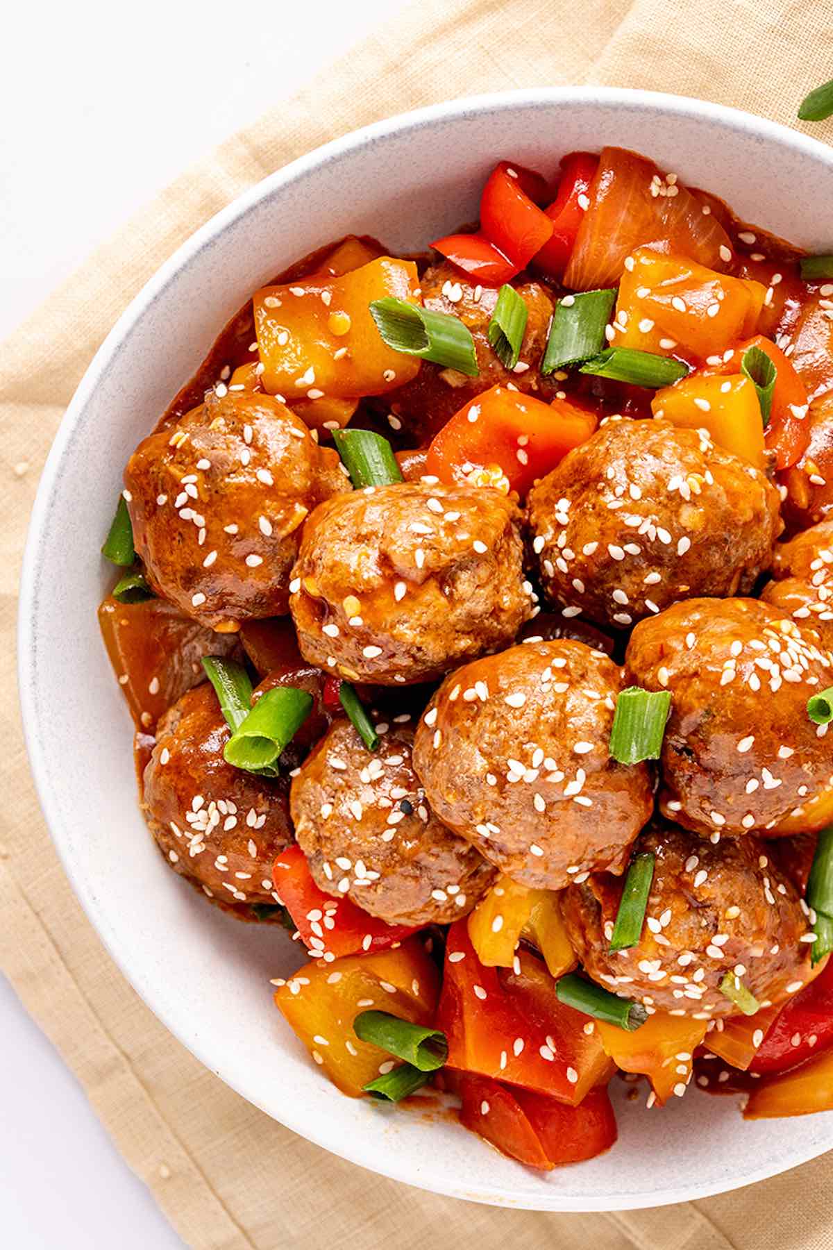 vegan meatballs.