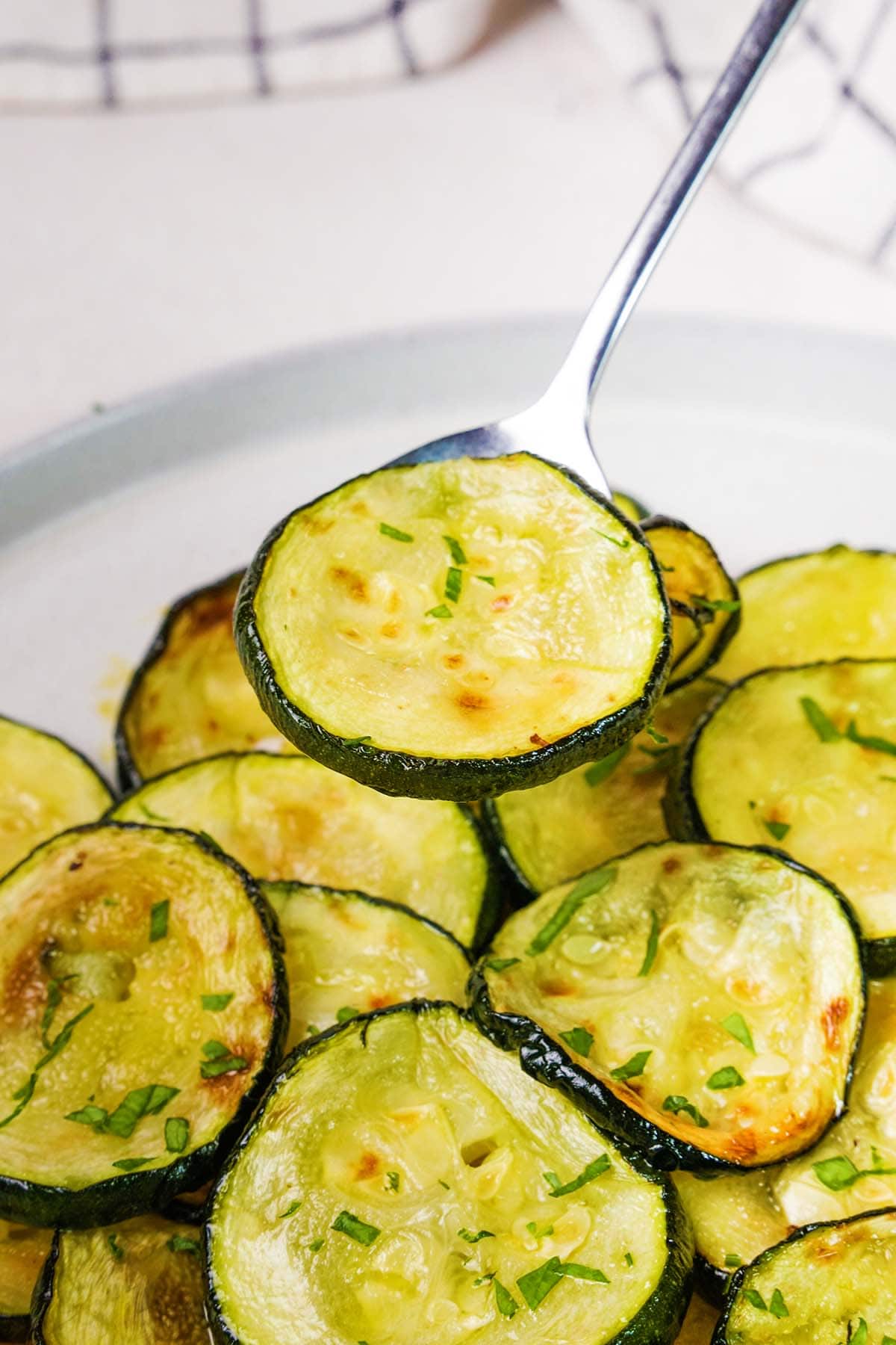 air fried zucchini.