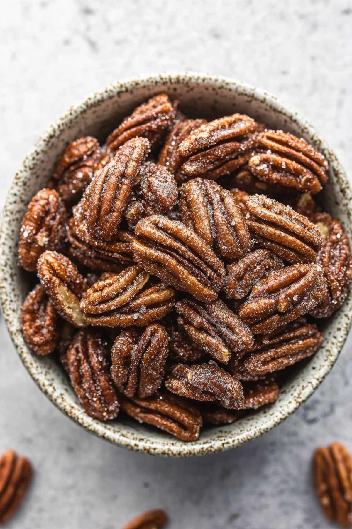 candied pecans.