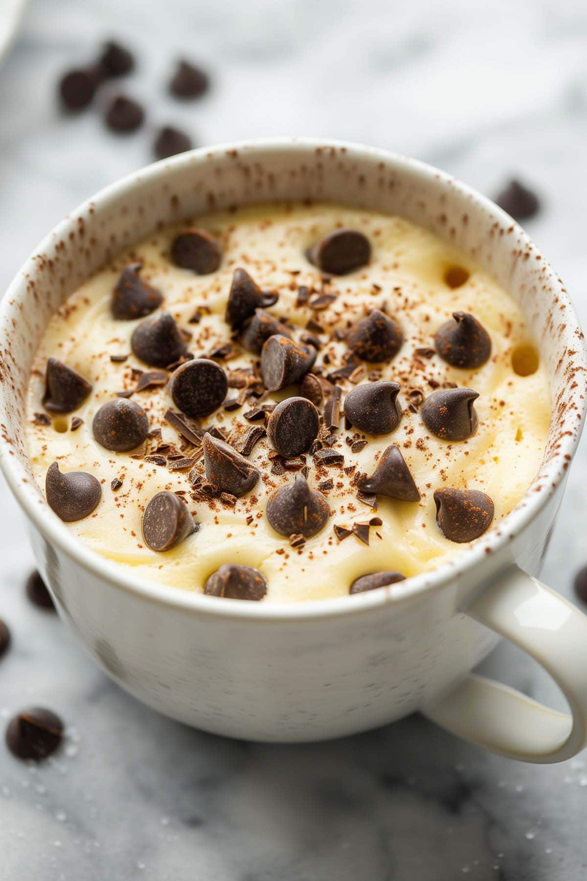 choc chip mug cake.