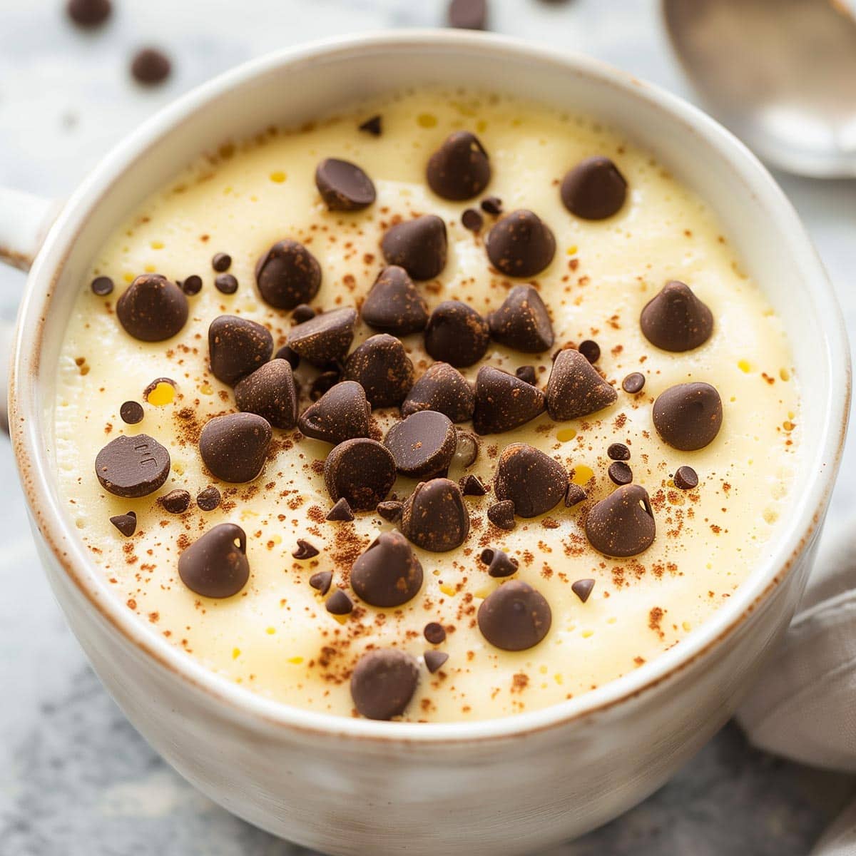 chocolate chip mug cake recipe.