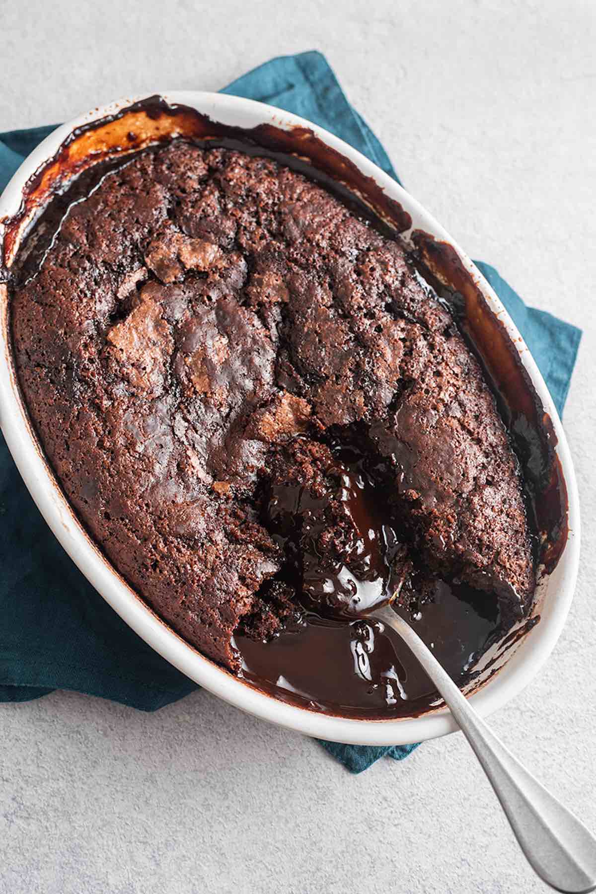 chocolate pudding cake.