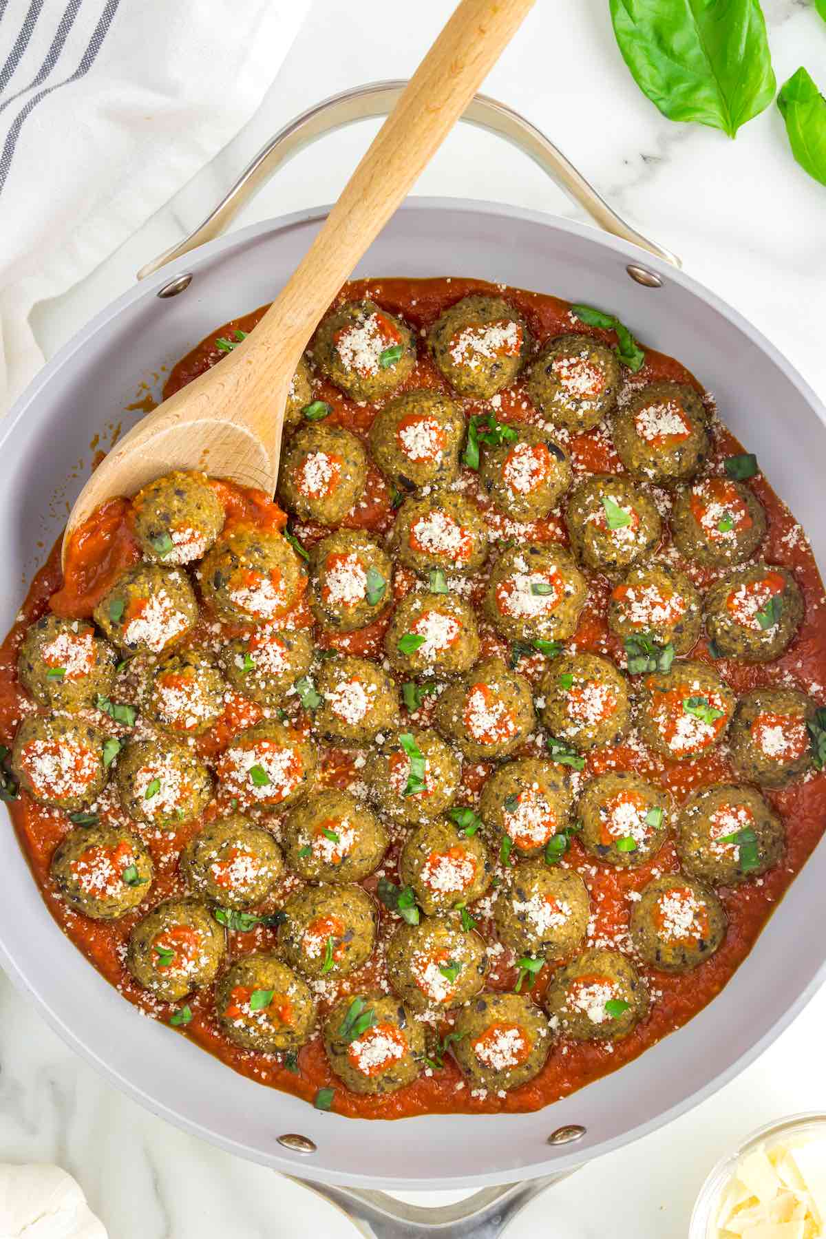 homemade eggplant meatballs.