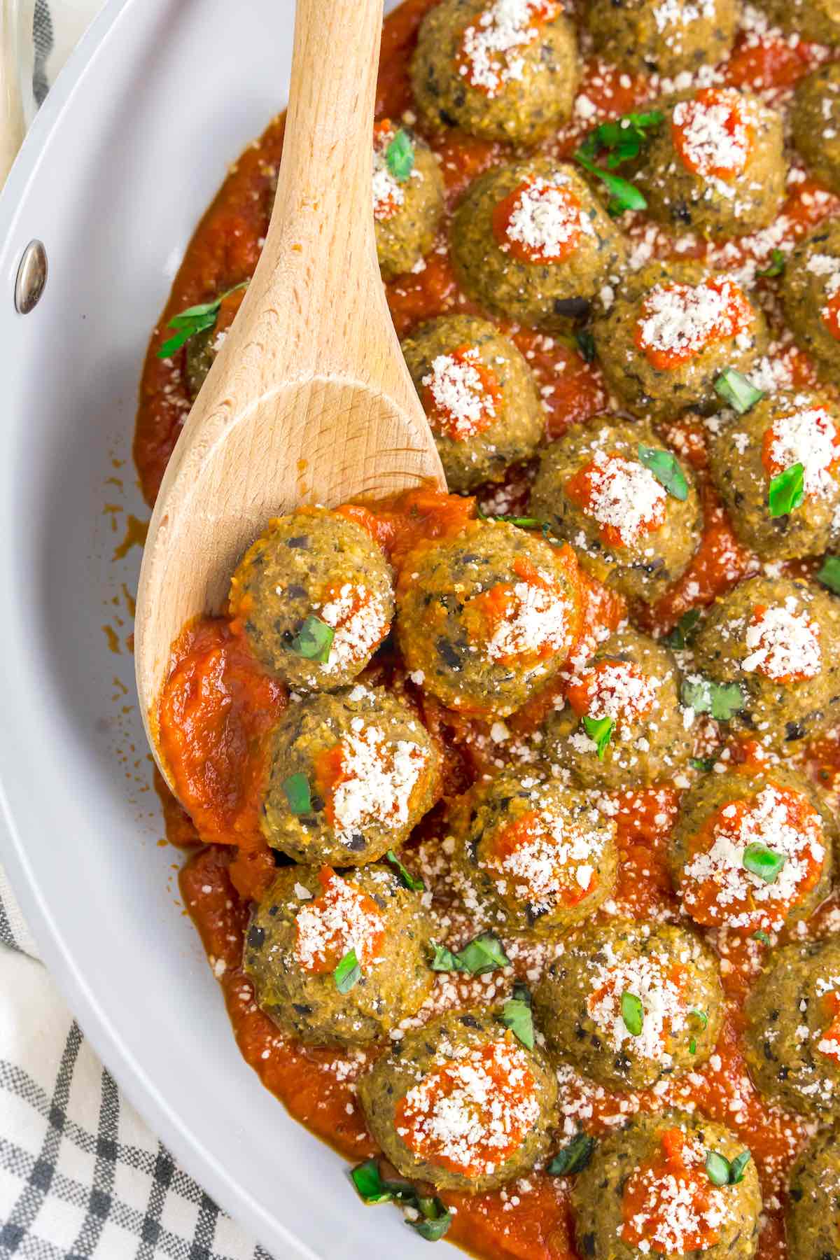 eggplant meatballs.