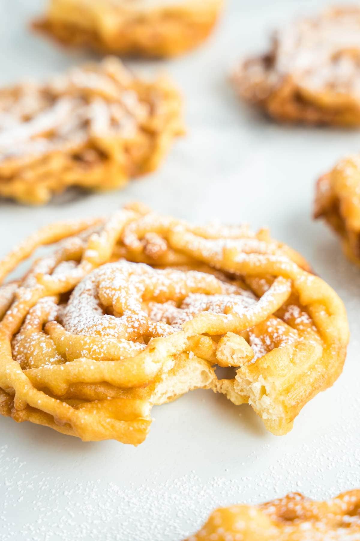 homemade funnel cake.