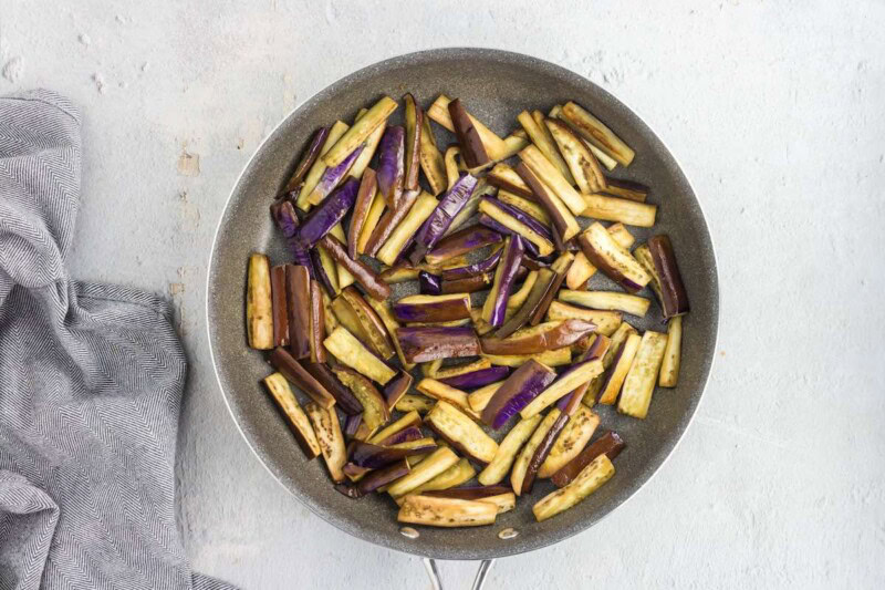 sauteed Chinese eggplant.