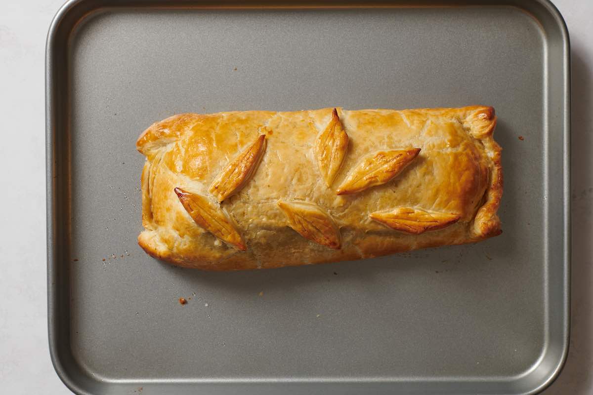 pastry wrapped beef wellington.