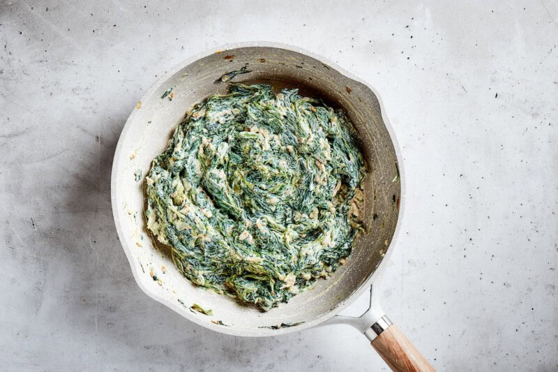 spinach and cream cheese mixture.