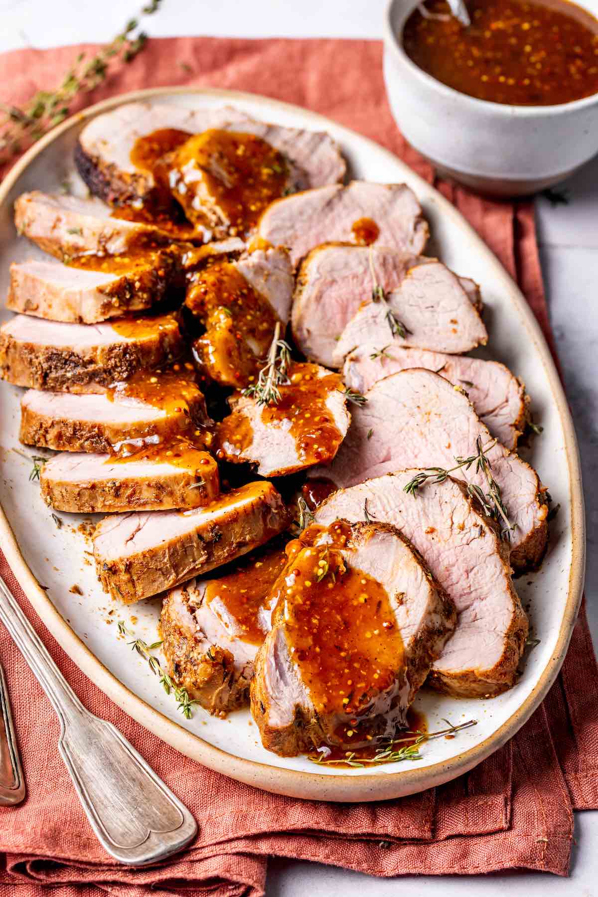 instant pot pork tenderloin with gravy.