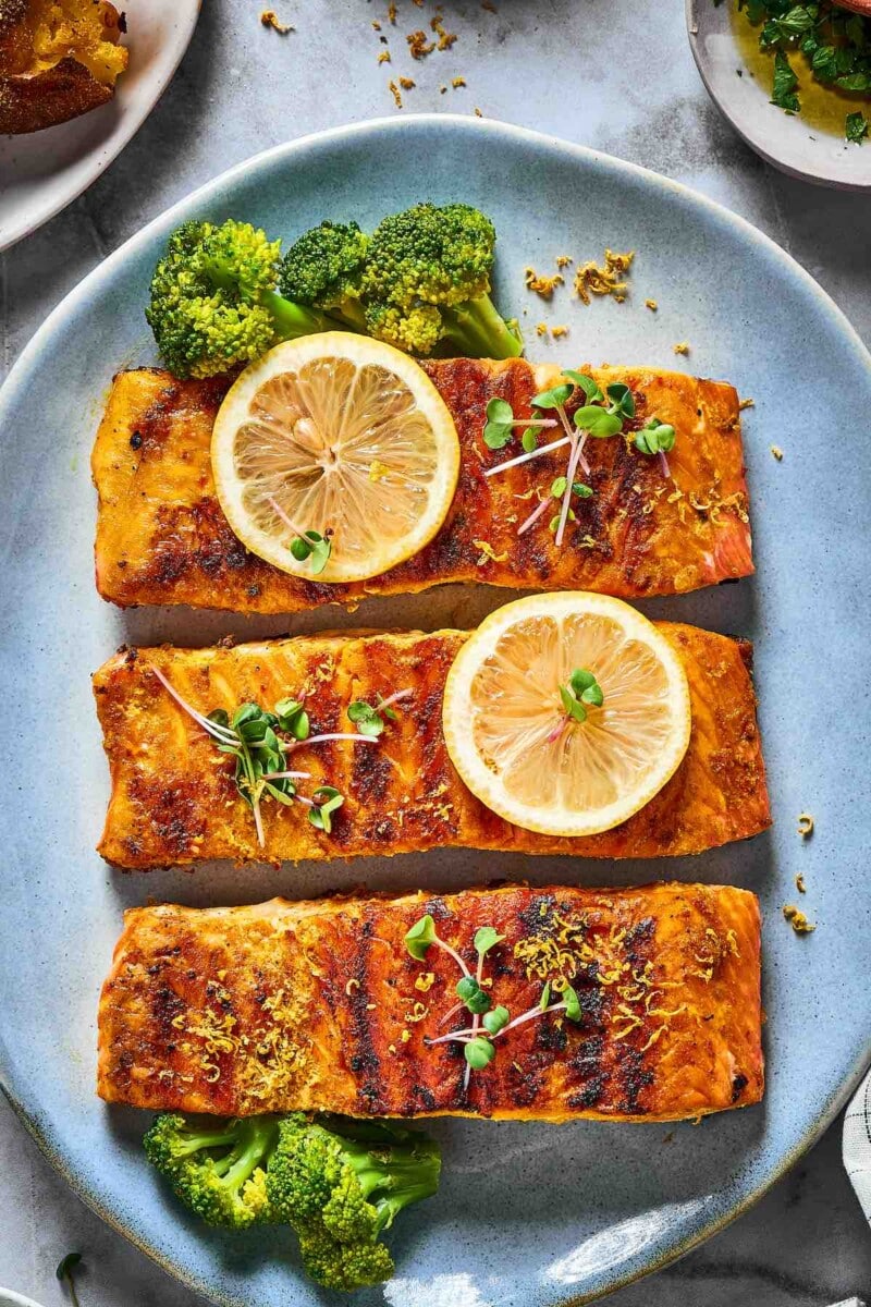 10-Minute Lemon Pepper Salmon - The Big Man's World