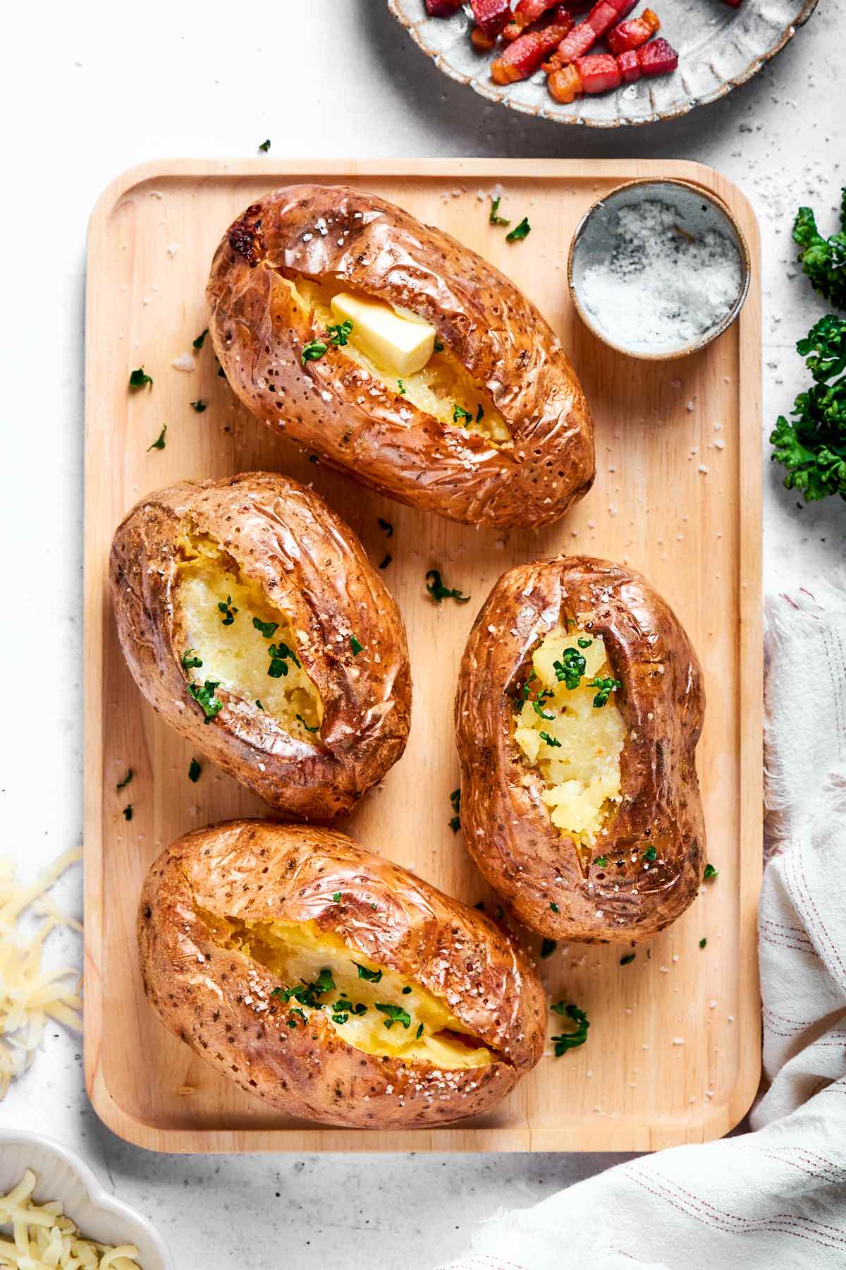 baked potato in microwave.