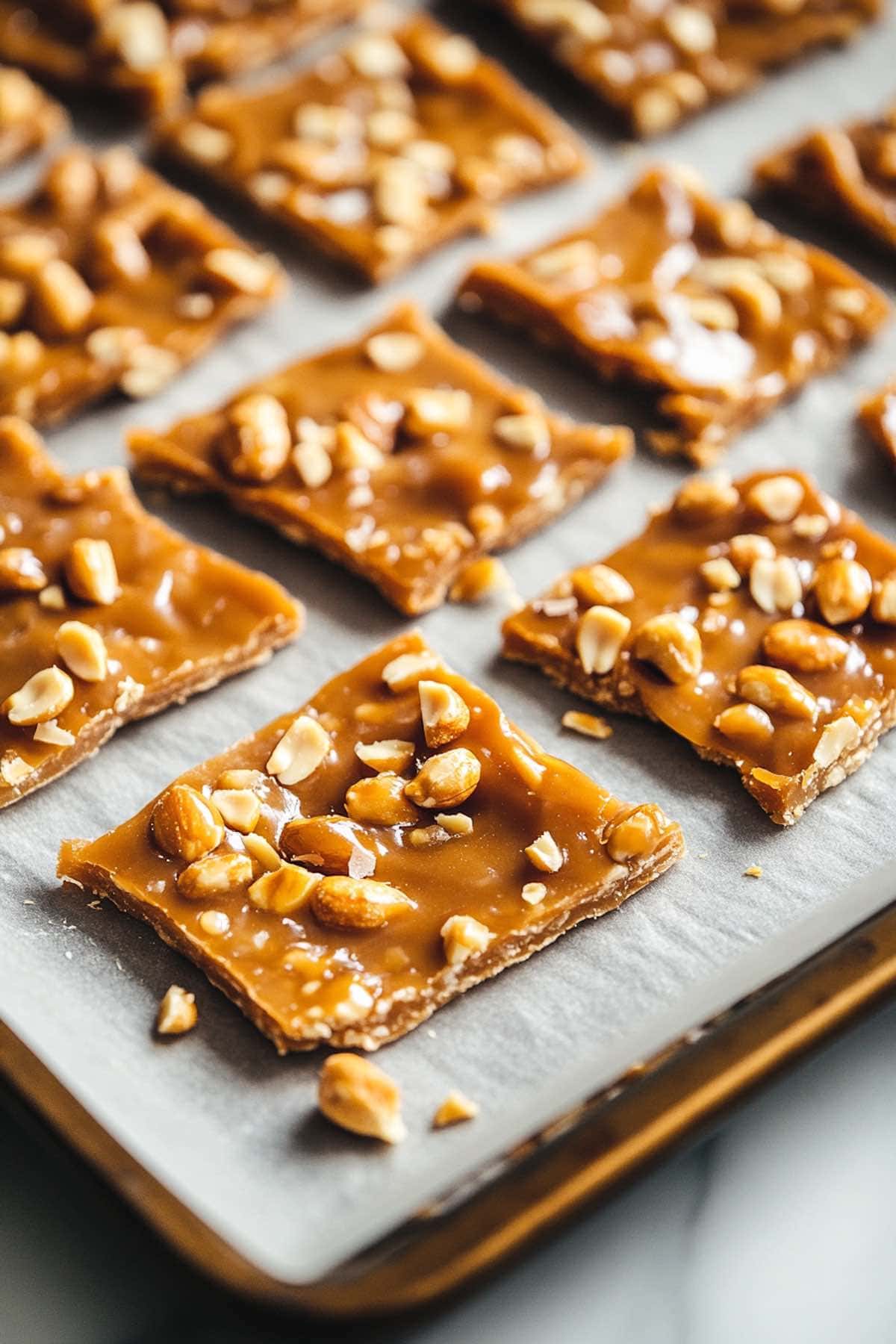 peanut brittle.