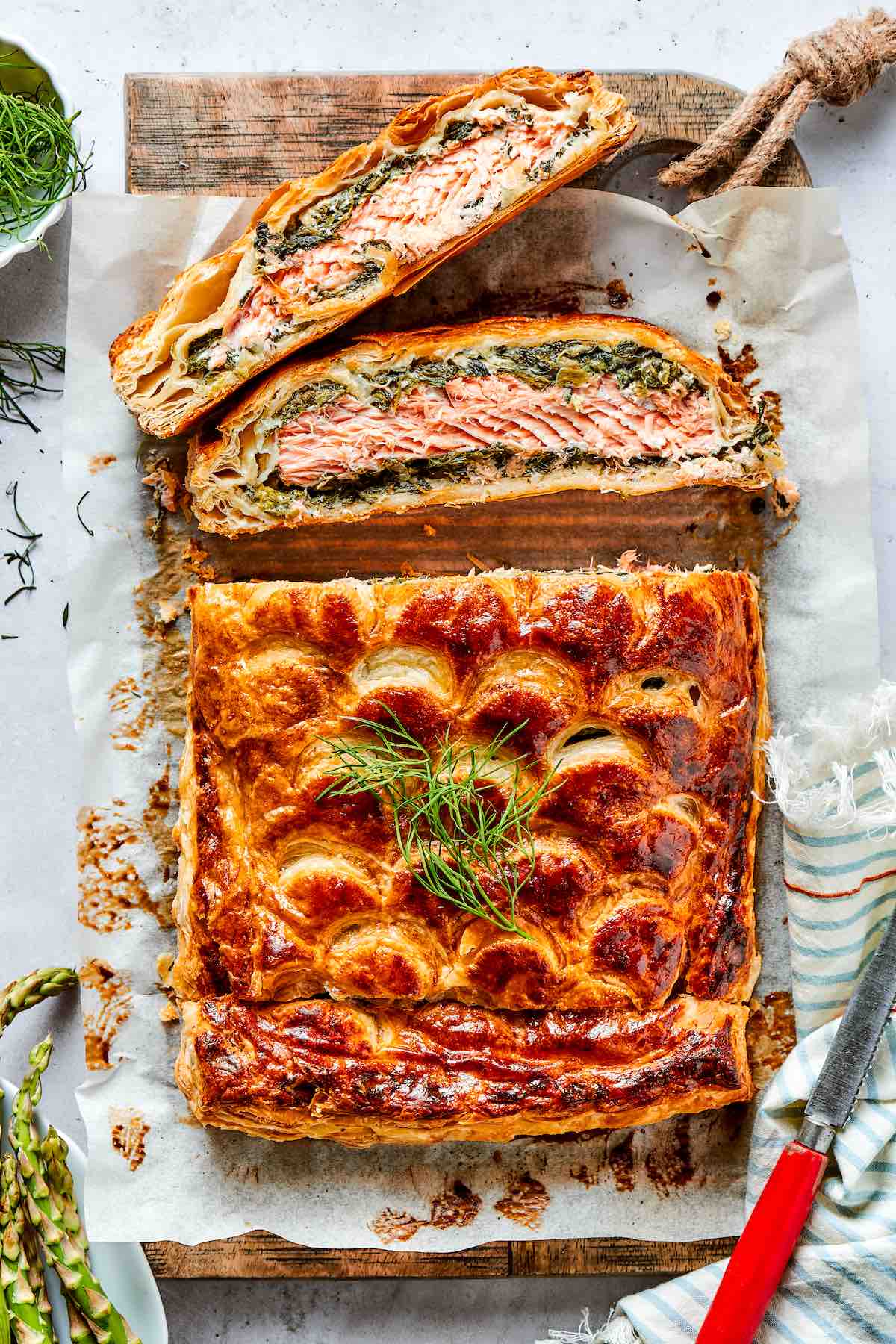 salmon wellington.