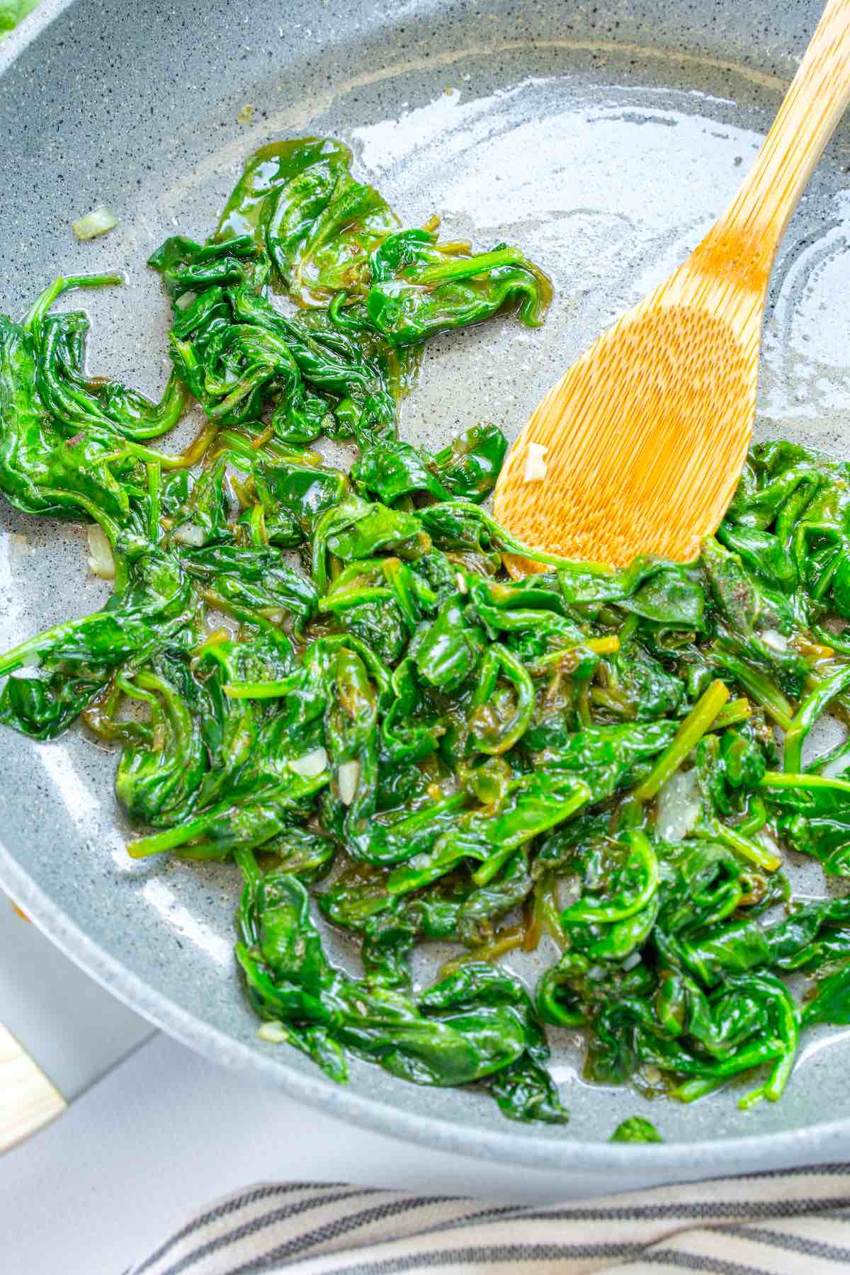 sauteed spinach.