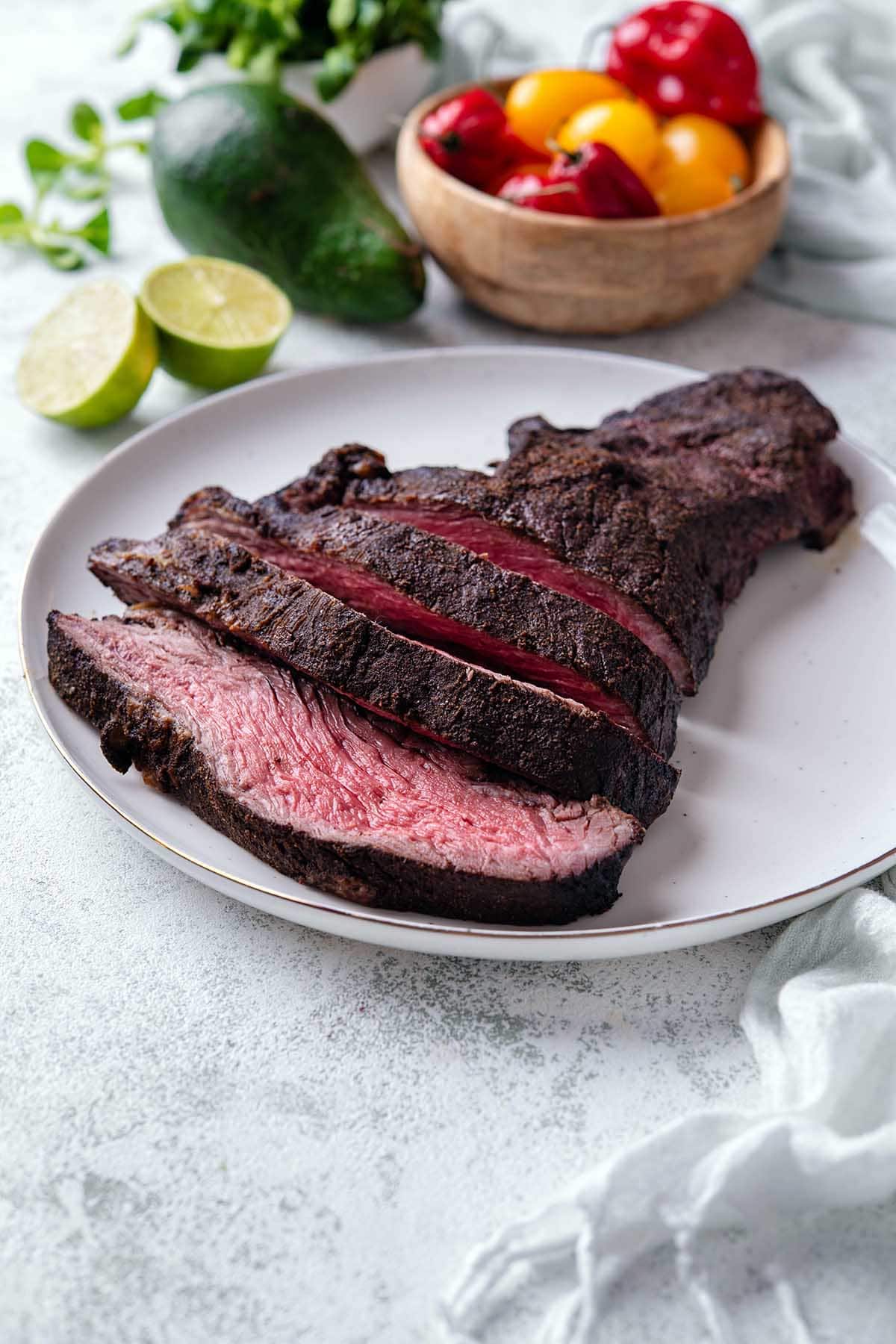 tri tip in oven.