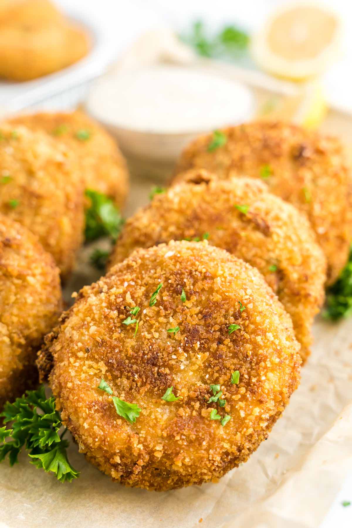 homemade tuna croquettes.