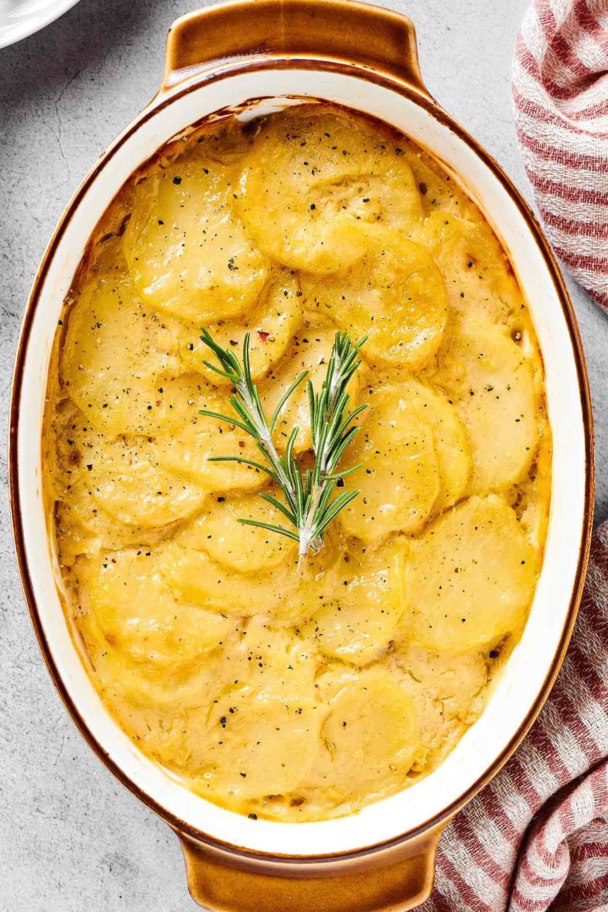 vegan scalloped potatoes.