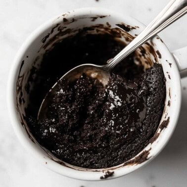 3 ingredient mug cake recipe.