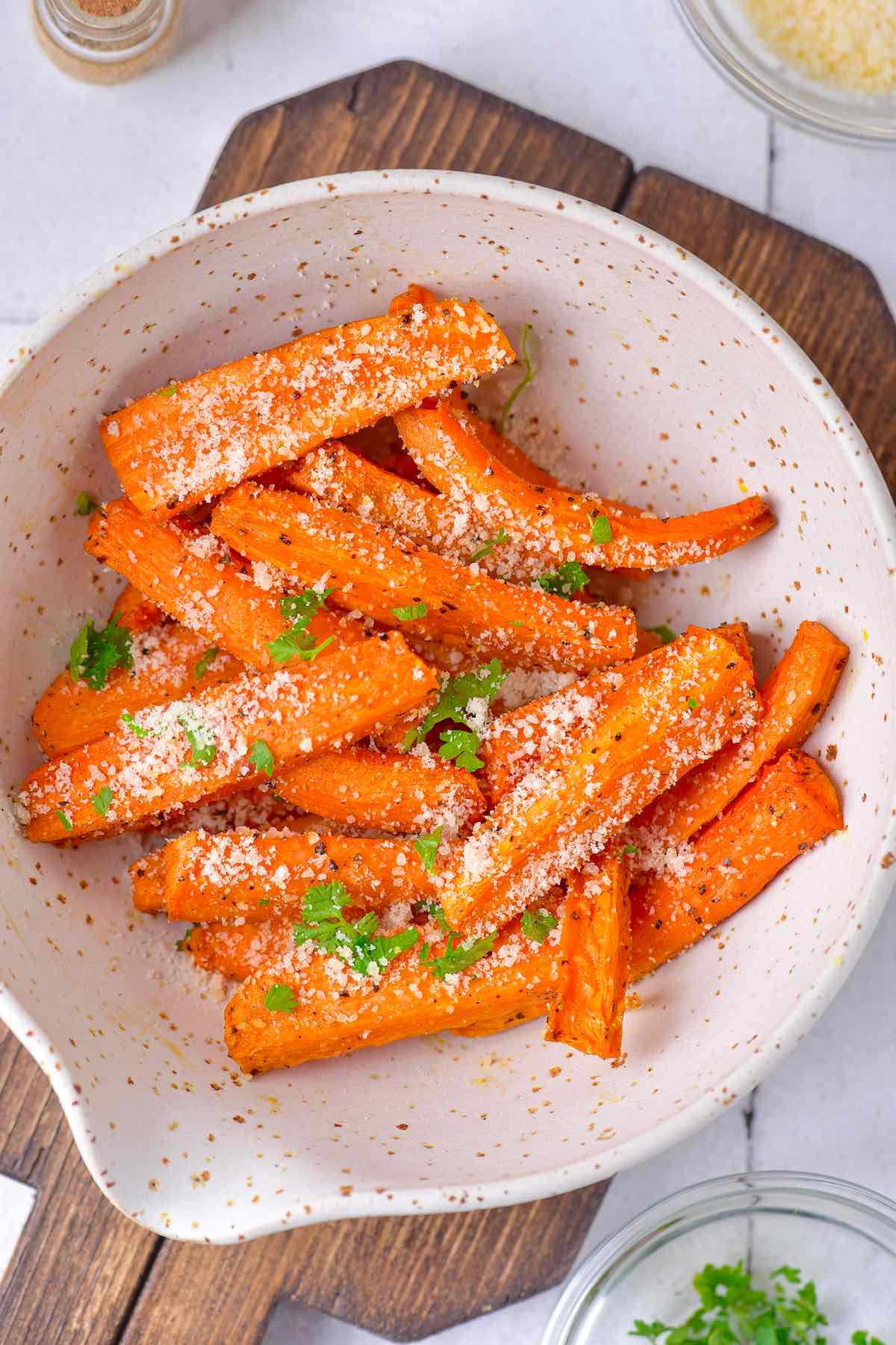 air fried carrots.