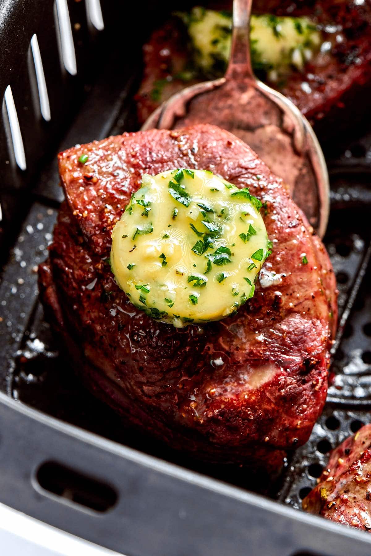 air fried filet mignon.