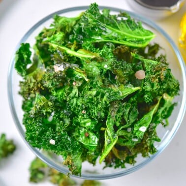 air fryer kale chips recipe.