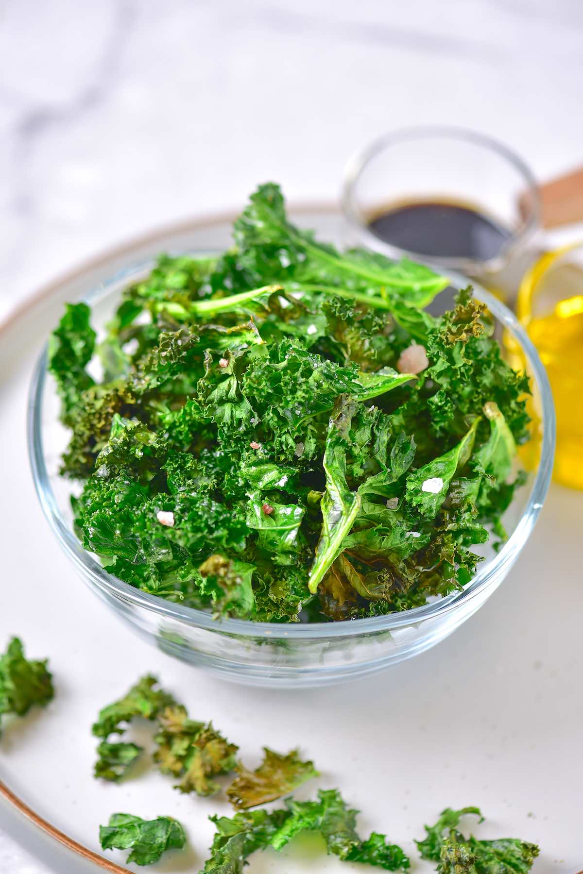 air fried kale chips.