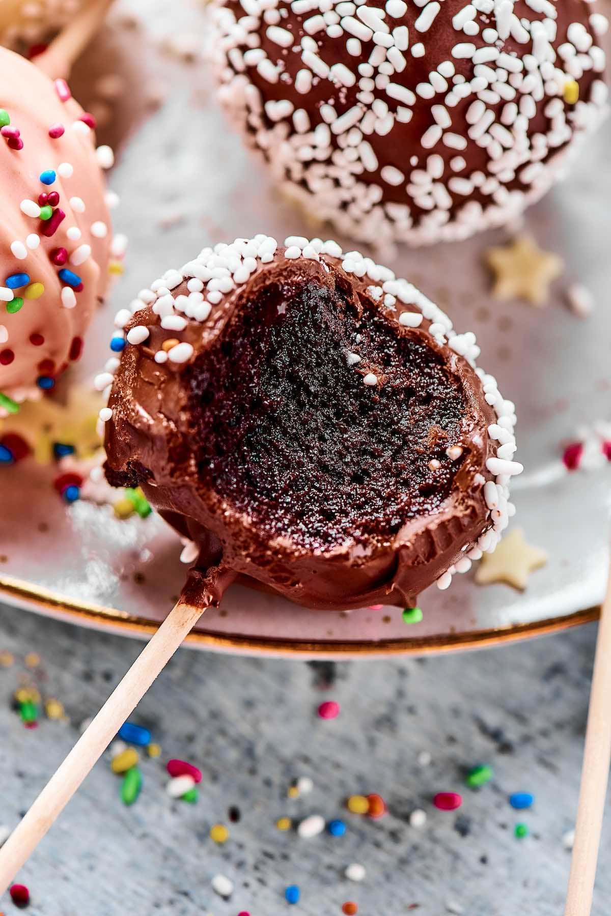 chocolate cake pop.