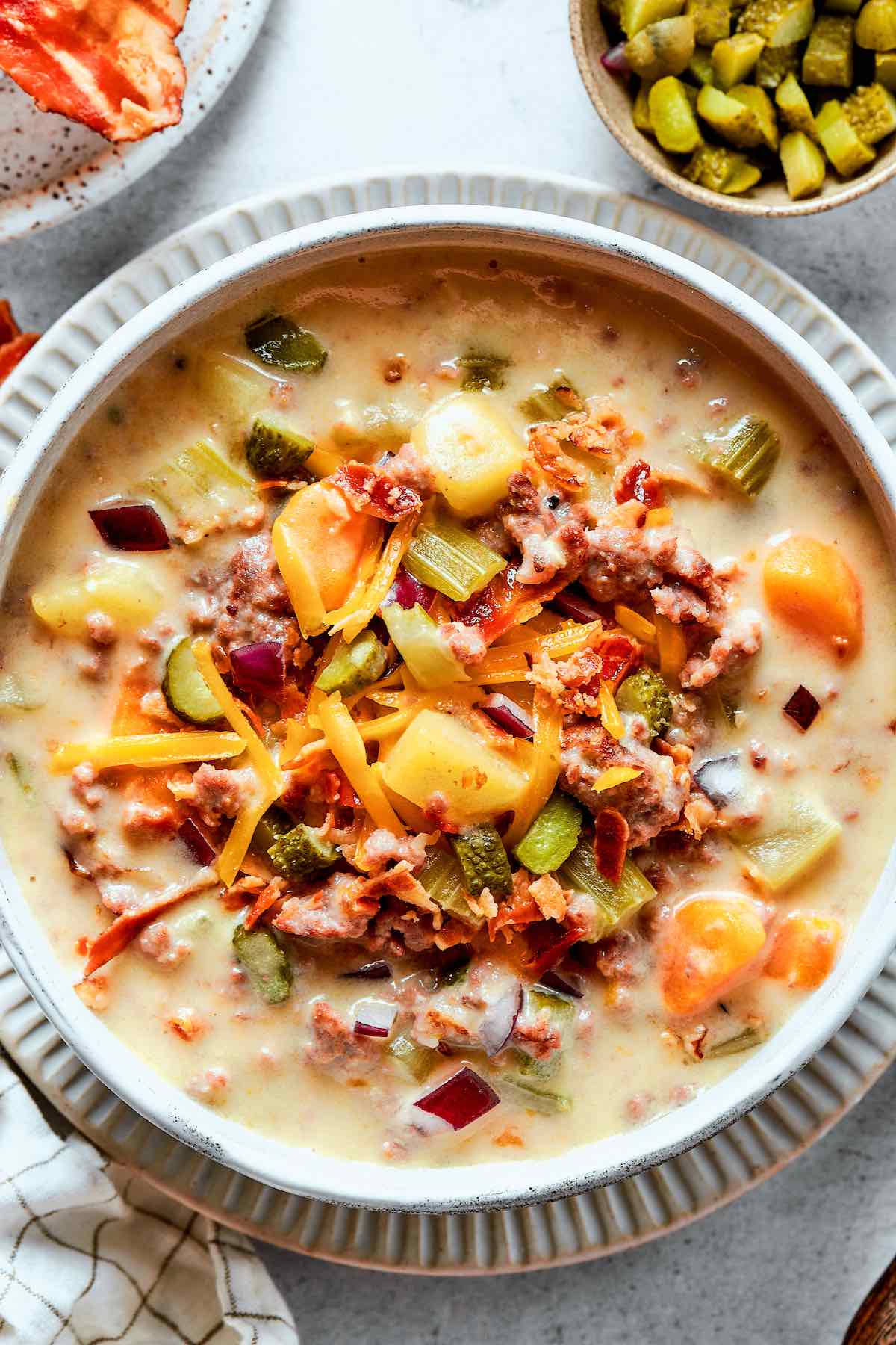 cheeseburger soup.