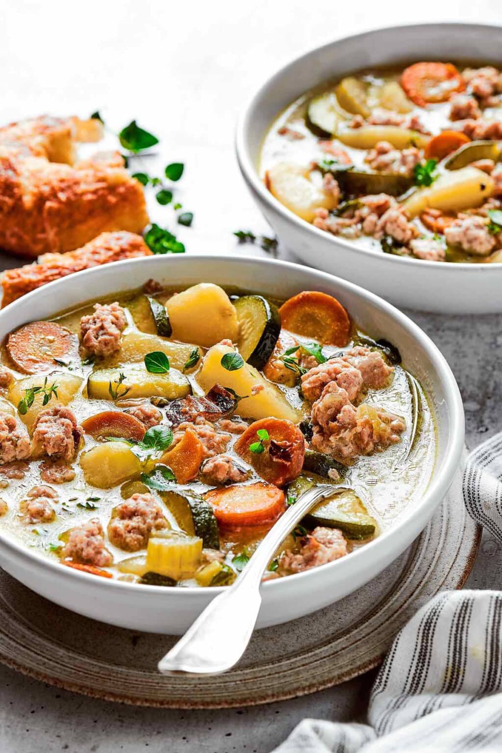 Creamy Ground Turkey Soup One Pot - The Big Man's World