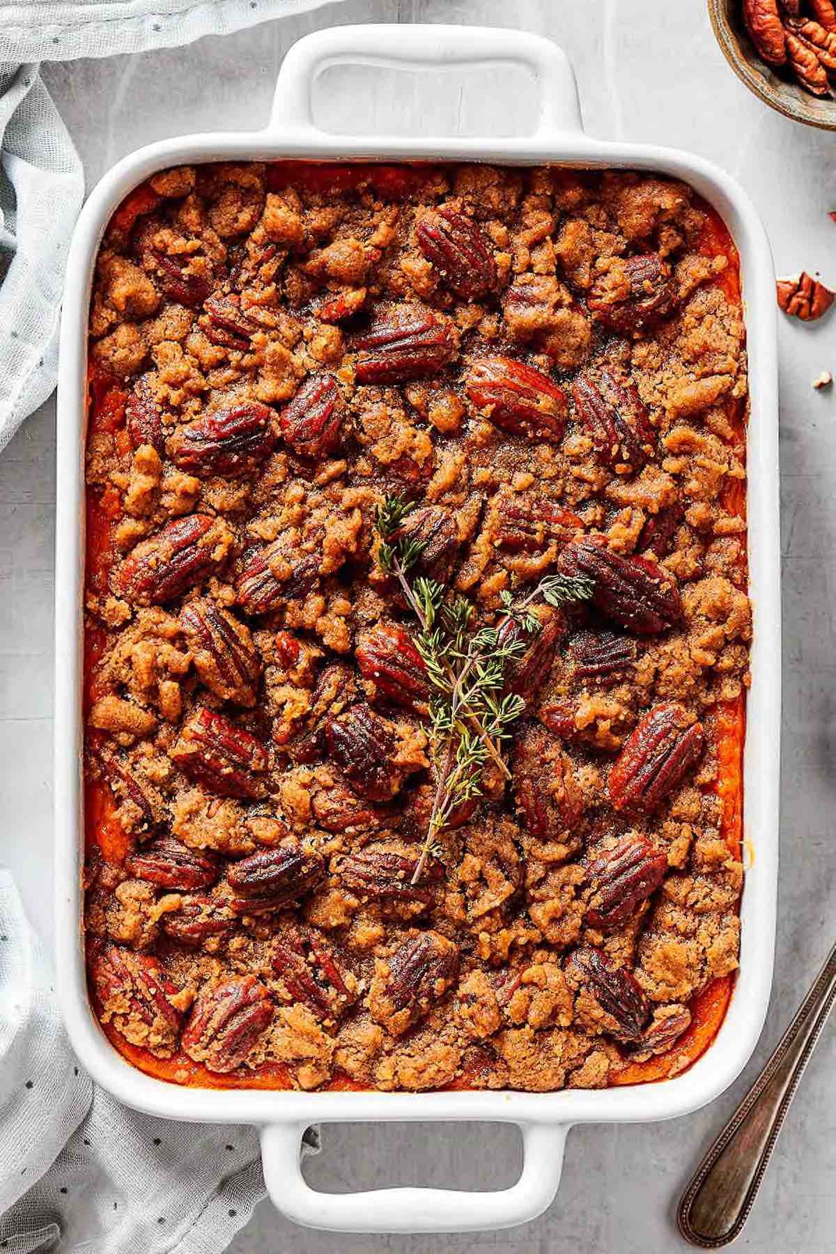 healthy sweet potato casserole.